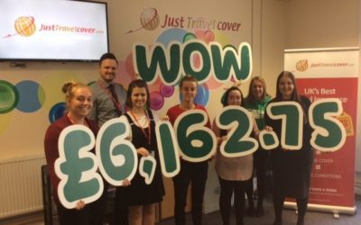 Just Travel Cover raises more than £6,000 for cancer charity
